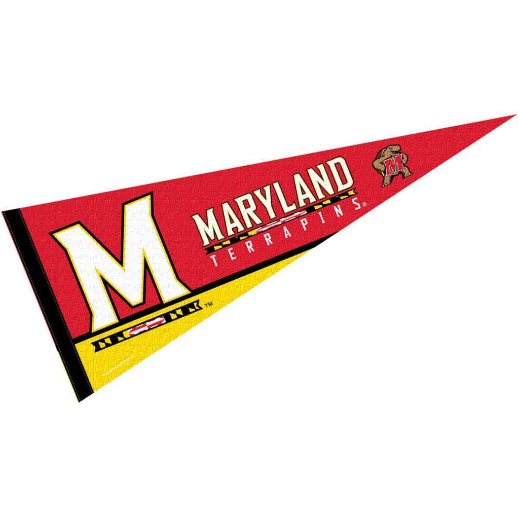 College Flags & Banners Co. University of Maryland Pennant Full Size Felt - BeesActive Australia