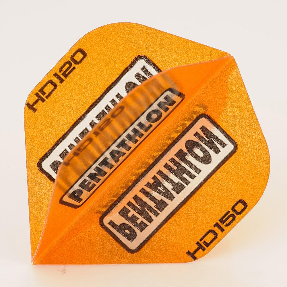 [AUSTRALIA] - PerfectDarts 5 x Sets of Pentathlon Orange Super Tough HD150 Dart Flights, Standard 