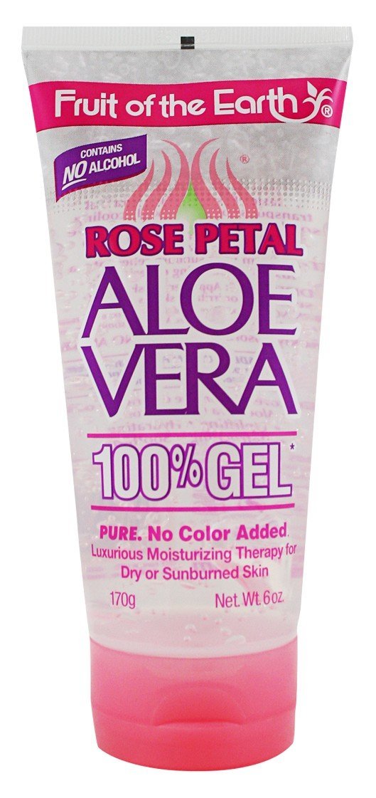 Fruit Of The Earth 100% Aloe Vera Gel 6 Ounce Rose Petal (177ml) - BeesActive Australia