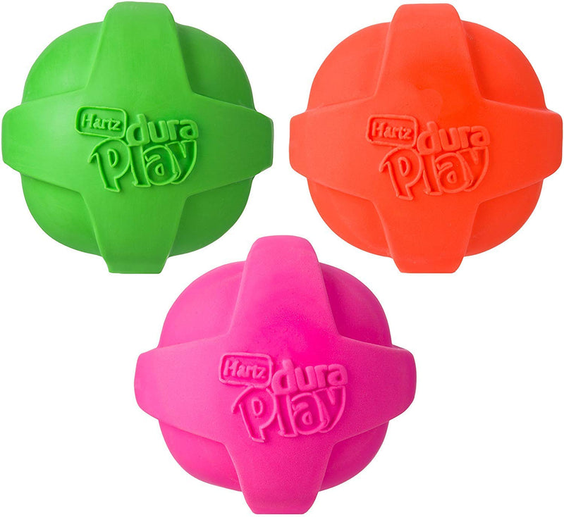 Hartz Dura Play Ball for Medium to Large Dogs (Colors May Vary) (3 Dura Play Balls)… - BeesActive Australia