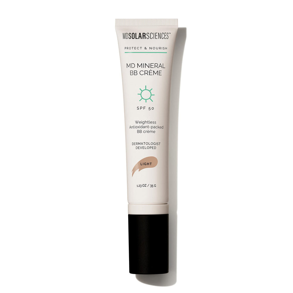 MDSolarSciences MD Crème Mineral Beauty Balm SPF 50, Oil-Free Tinted Matte BB Cream Perfects Skin & Provides Broad Spectrum UV Protection, 1.23 Oz Light/Medium - BeesActive Australia