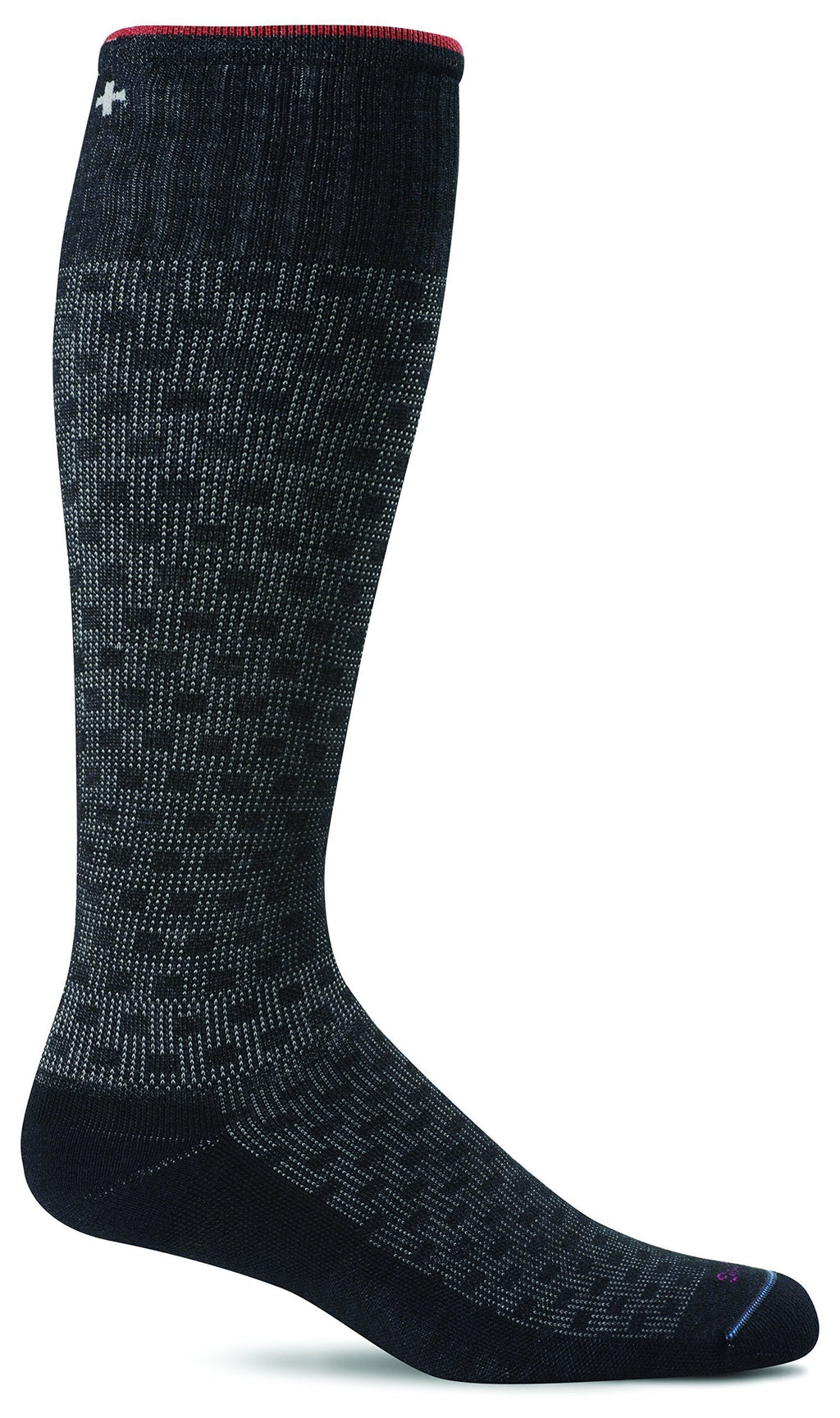 Sockwell Men's Shadow Box Graduated Compression Socks Large/X-Large Black - BeesActive Australia