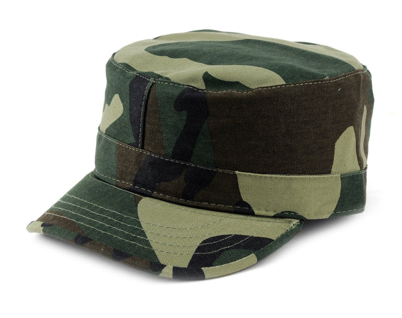 NYFASHION101 Fashionable Solid Color Unisex Fitted Army Military Cadet Cap Medium Camo - BeesActive Australia