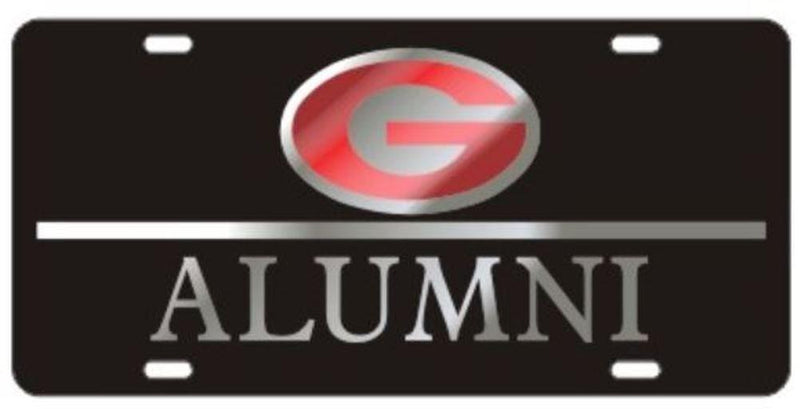 Georgia Bulldogs Black Alumni Laser Cut Inlaid Mirror Plate - BeesActive Australia