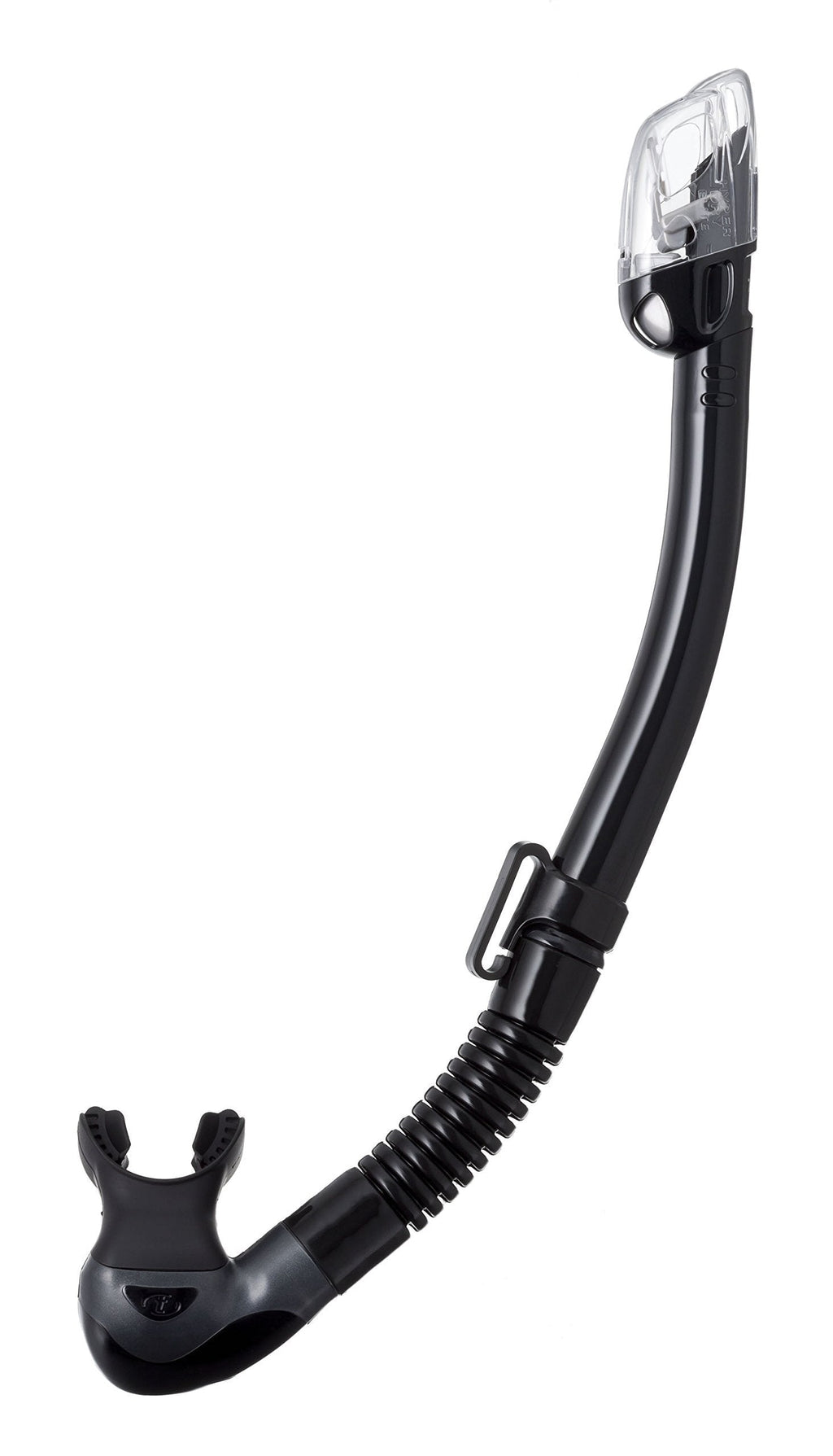 [AUSTRALIA] - TUSA SP-0101 Hyperdry Elite II Scuba Diving Snorkel, Black/Black 