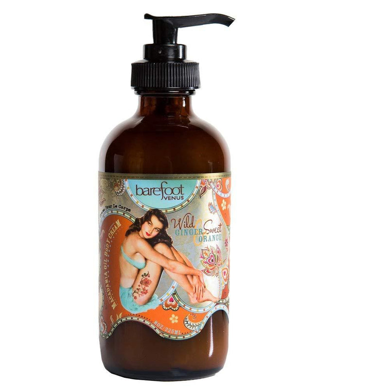 Barefoot venus Macadamia Nut Oil Cream Lotion (Wild Ginger & Sweet Orange) Wild Ginger & Sweet Orange - BeesActive Australia