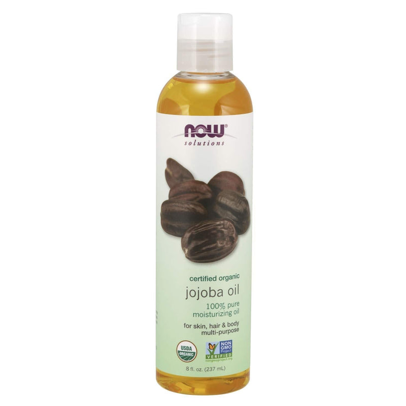 NOW Solutions, Organic Jojoba Oil, Moisturizing Multi-Purpose Oil for Face, Hair and Body, 8-Ounce - BeesActive Australia