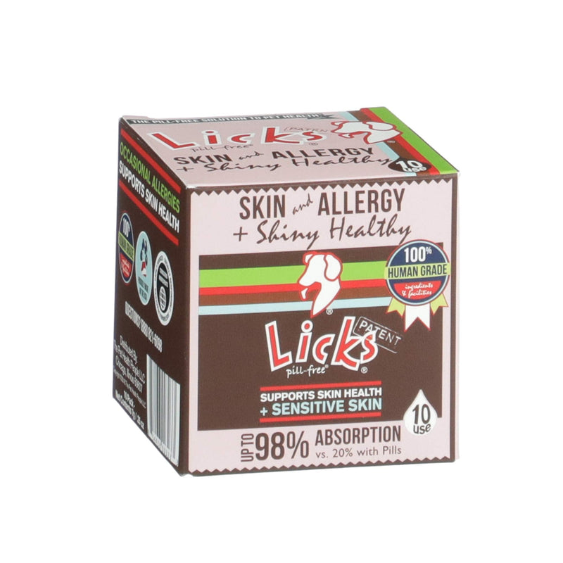 Licks - Skin & Allergy for Dogs - LiquiPaks - 10 Use - BeesActive Australia