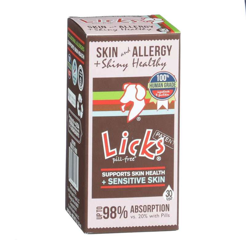 Licks - Skin & Allergy for Dogs - LiquiPaks - 30 Use - BeesActive Australia