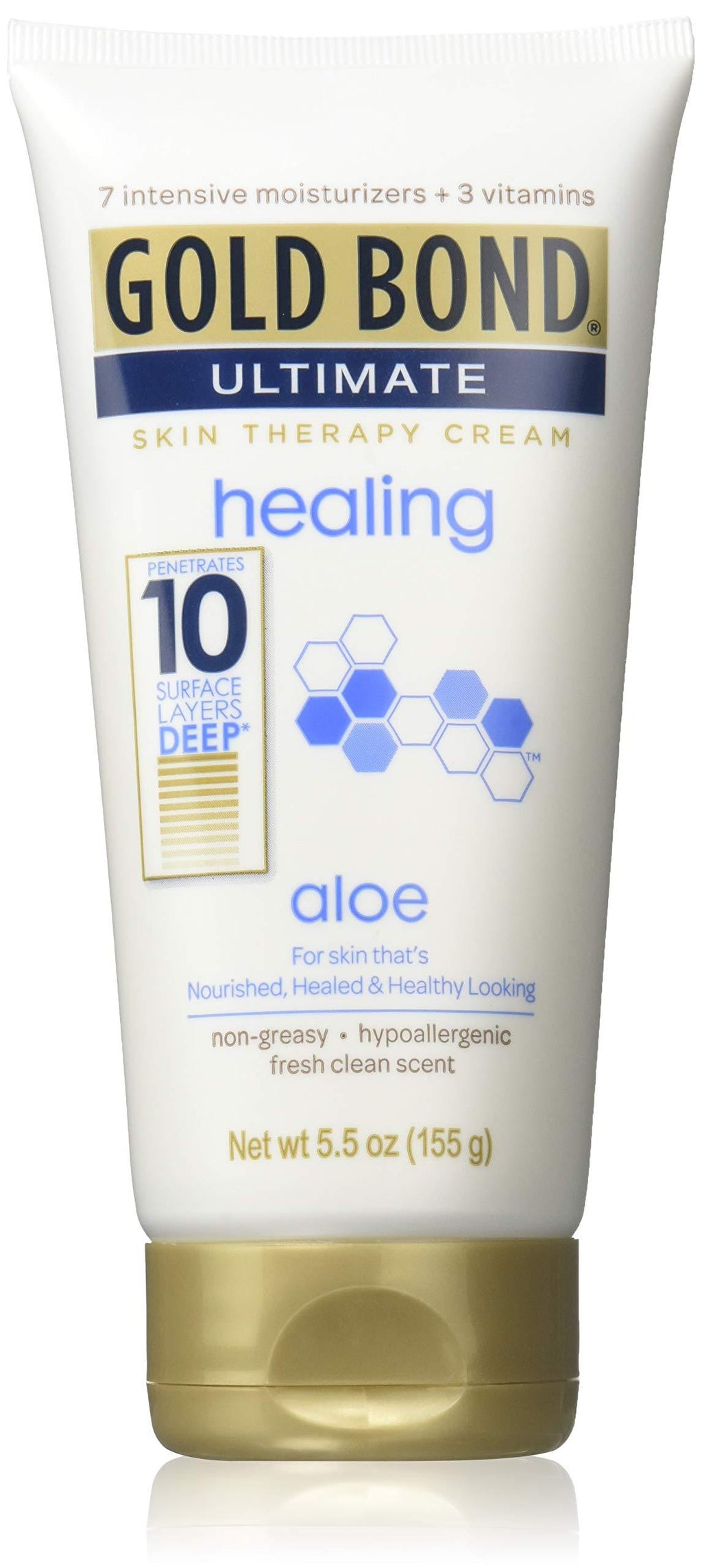 Gold Bond Ultimate Healing Skin Therapy Cream with Tube, Aloe, 5.5 Ounce Aloe Vera 5.5 Ounce (1 Pack) - BeesActive Australia