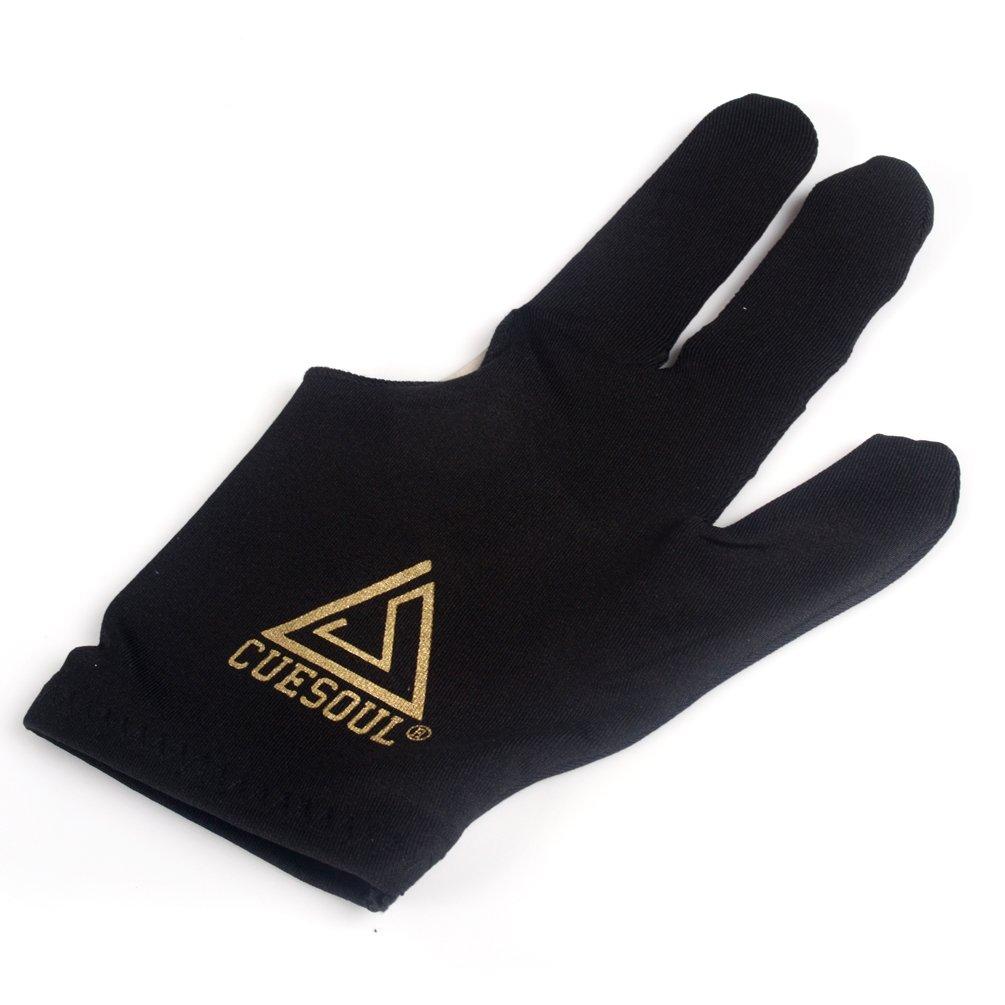 [AUSTRALIA] - CUESOUL 10pcs/Set 3 Finger Billiards Gloves Pool Cue Gloves black 