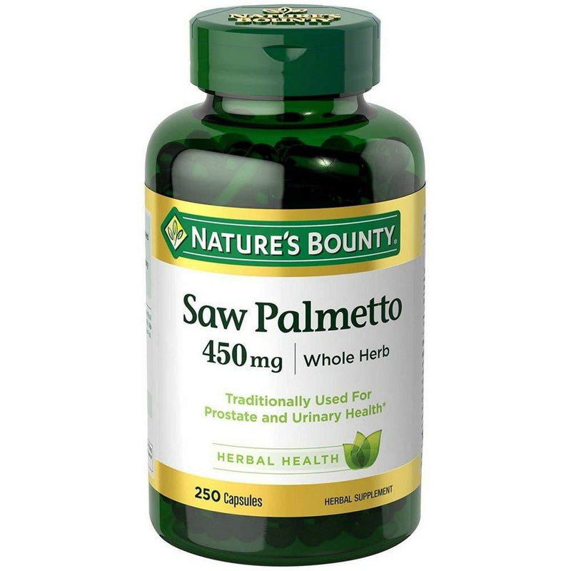 Nature's Bounty Saw Palmetto 450 mg Capsules 250 ea (Pack of 2) - BeesActive Australia