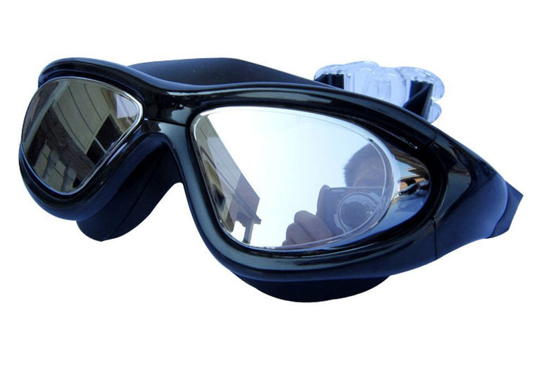 Qishi Super Big Frame No Press The Eye Swimming Goggles for Adult Black - BeesActive Australia