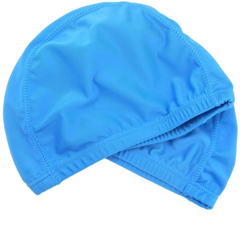 Qualtiy Yes QY 2Pack Superior Polyester Cloth Fabric Bathing Cap Swimming Caps Swimming Hats for Water Sports Sky Blue - BeesActive Australia