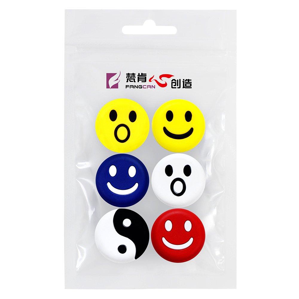 [AUSTRALIA] - FANGCAN Silicone Vibration Dampeners for Tennis Squash Racket Pack of 6 Assorted color 