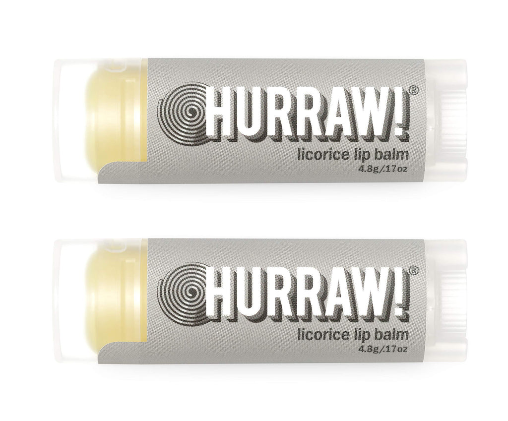 Hurraw! Licorice Lip Balm, 2 Pack: Organic, Certified Vegan, Cruelty and Gluten Free. Non-GMO, 100% Natural Ingredients. Bee, Shea, Soy and Palm Free. Made in USA - BeesActive Australia