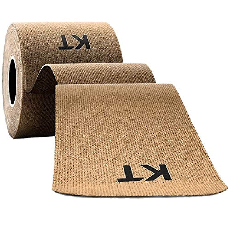 KT Tape Original Cotton Elastic Kinesiology Therapeutic Athletic Tape, 16 Ft, Uncut Roll Beige - Uncut - BeesActive Australia