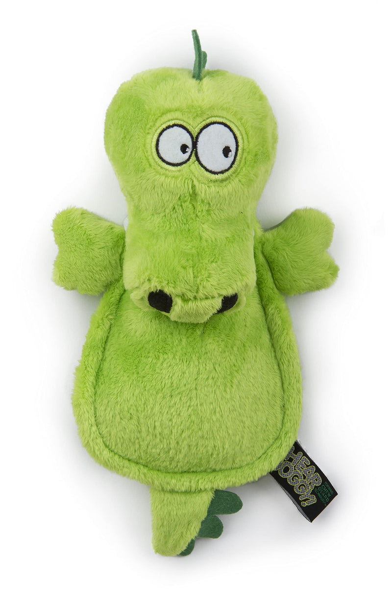 Hear Doggy Flatties with Chew Guard Technology Dog Toy, Gator, Large, Green, Model:58546 - BeesActive Australia