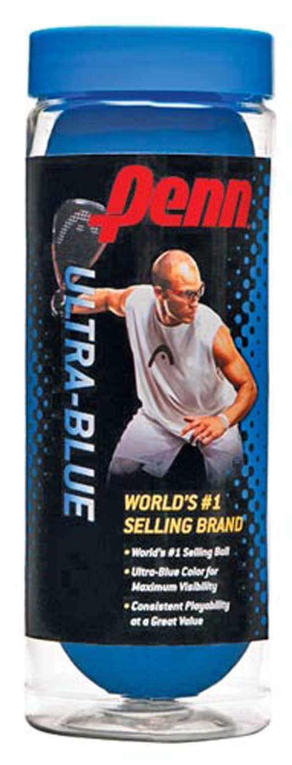 [AUSTRALIA] - Penn Ultra-Blue Racquetballs (2 cans), 3 Ball can 