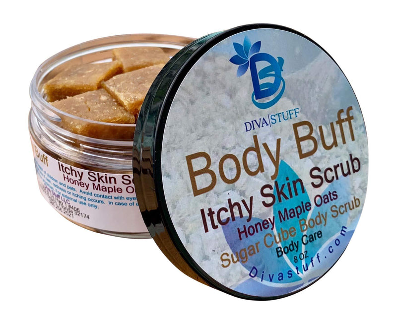 Itchy Skin Sugar Scrub for Eczema,psoriasis & More, Honey Maple Oat Scent with Oatmeal,horsetail,aloe, Vitamin E, Honey and More, 8oz - BeesActive Australia