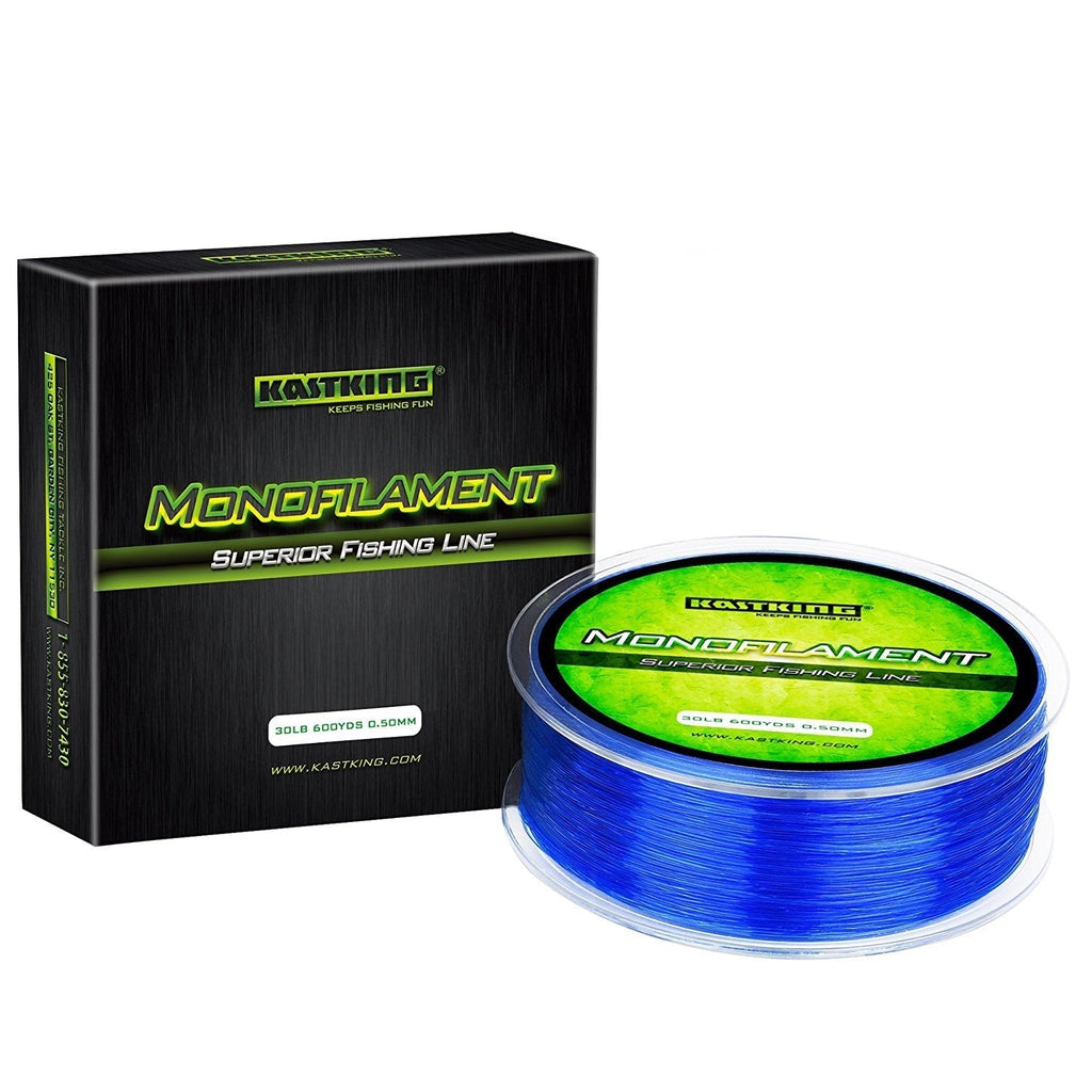 KastKing World's Premium Monofilament Fishing Line - Paralleled Roll Track - Strong and Abrasion Resistant Mono Line - Superior Nylon Material Fishing Line - 2015 ICAST Award Winning Manufacturer 300Yds/4LB Chrome Blue - BeesActive Australia