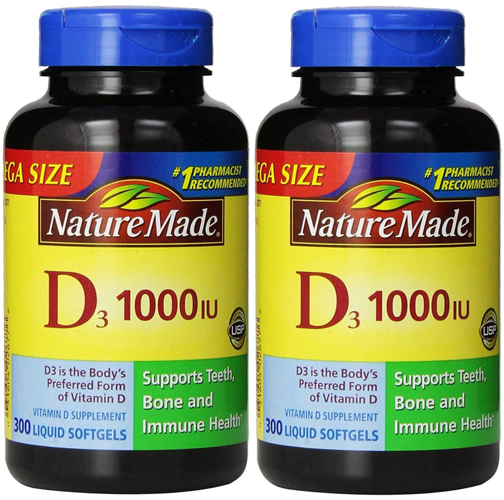 Nature Made® Vitamin D3 1000 IU, 600 Softgels - BeesActive Australia