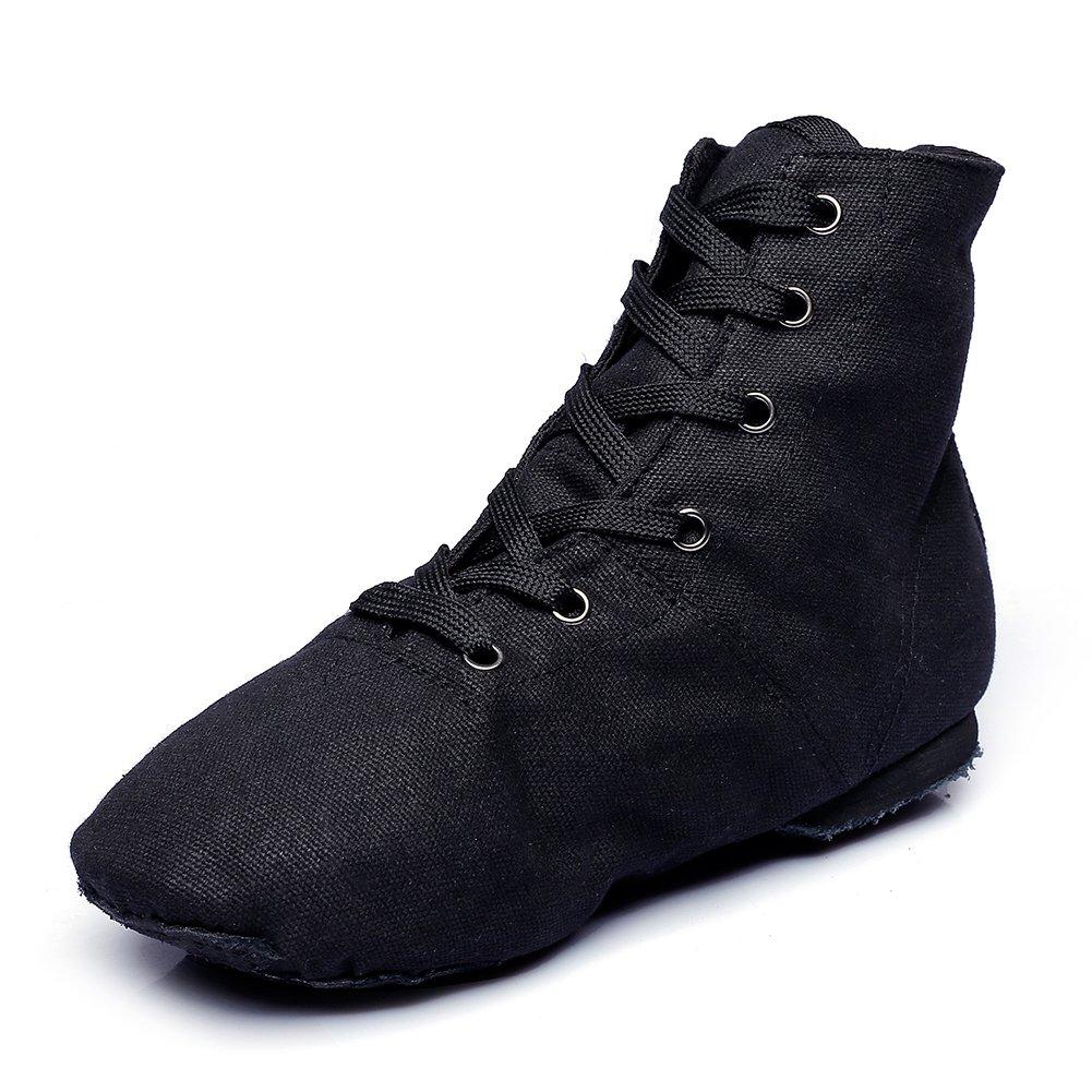 [AUSTRALIA] - MSMAX Jazz Dancing Sneakers Dance Practice Boots 9 Narrow Black 