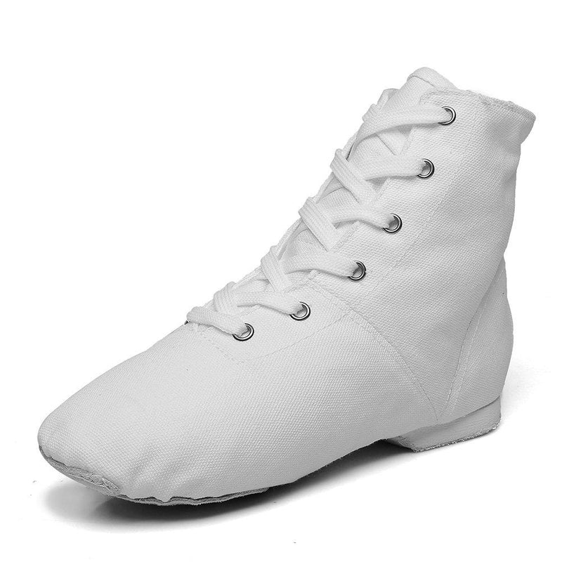[AUSTRALIA] - MSMAX Jazz Dancing Sneakers Dance Practice Boots 11 Narrow White 
