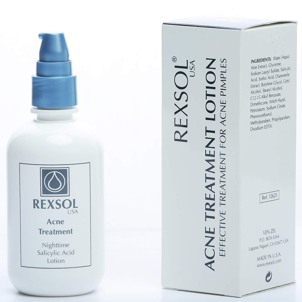 REXSOL Acne Treatment Lotion Nighttime Salicylic Acid Lotion (120 ml / 4 fl oz) - BeesActive Australia