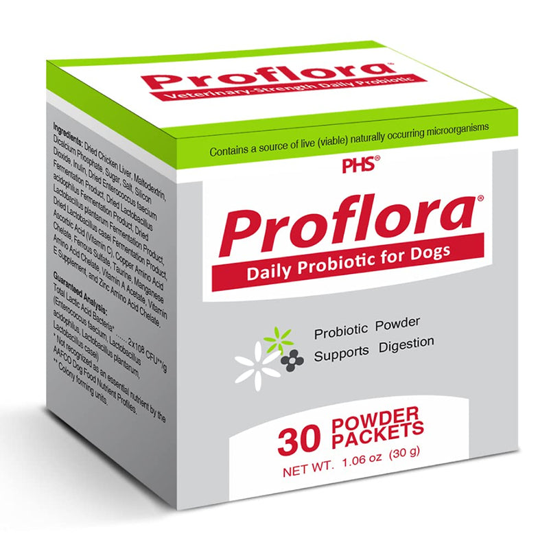 Proflora Probiotic for Dogs - Healthy Digestion - Boost Immune System - Normal Bowel Function - Skin and Coat Health - Supplement for GI Tract - 30 Servings - BeesActive Australia