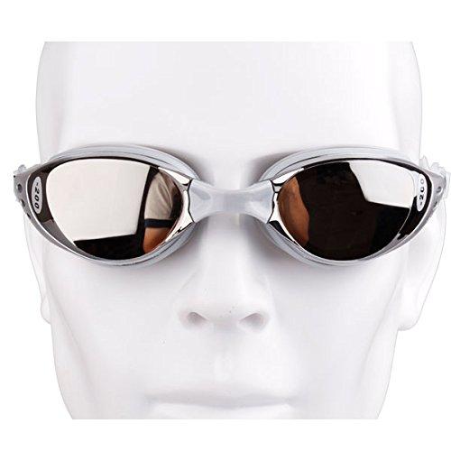 [AUSTRALIA] - REIZ M301-SL-500 Waterproof Antifog Coating Myopia Eyewear Goggles Swimming Glasses 500 Degrees - Silver 