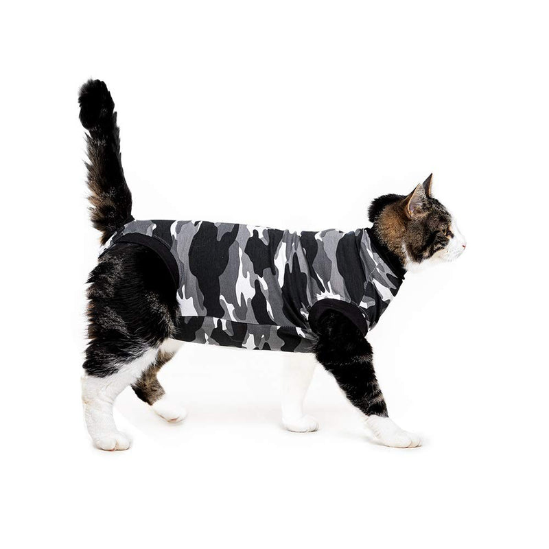 Suitical Recovery Suit for Cats - Black Camouflage S - BeesActive Australia