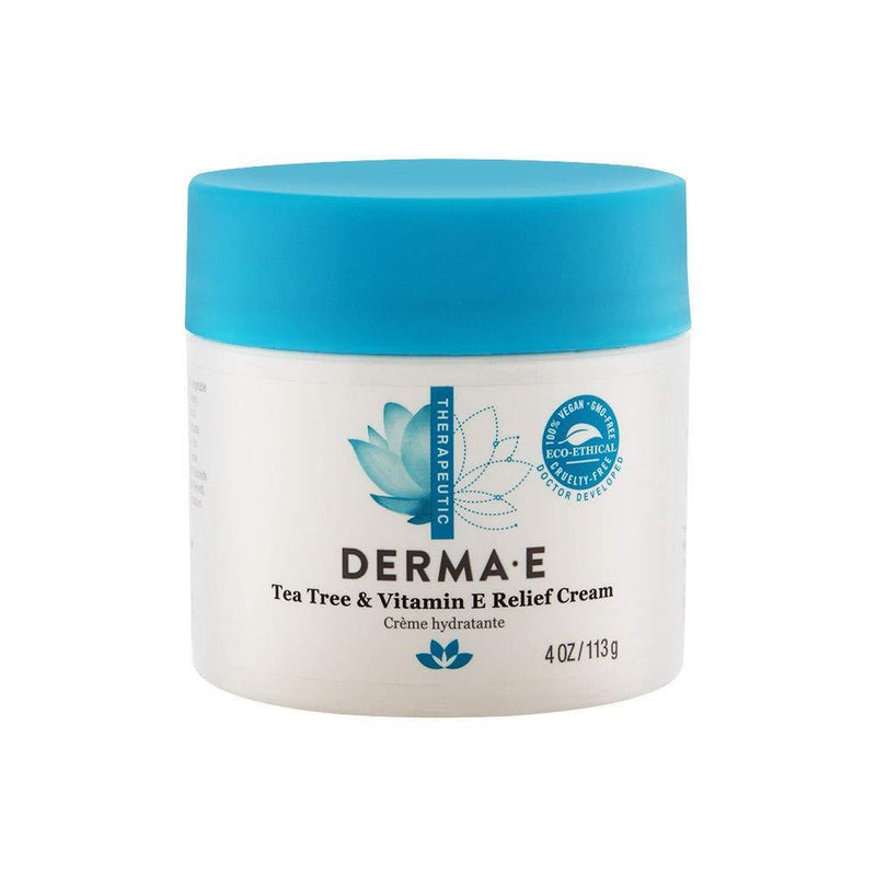 Derma E Tea Tree and Vitamin E Relief Cream, 4oz - BeesActive Australia