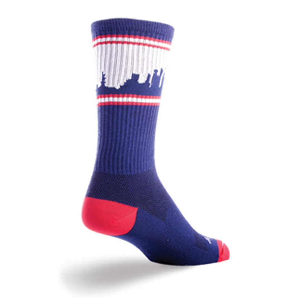 SockGuy Crew 8in Skyline Cycling/Running Socks (Skyline - L/XL) - BeesActive Australia