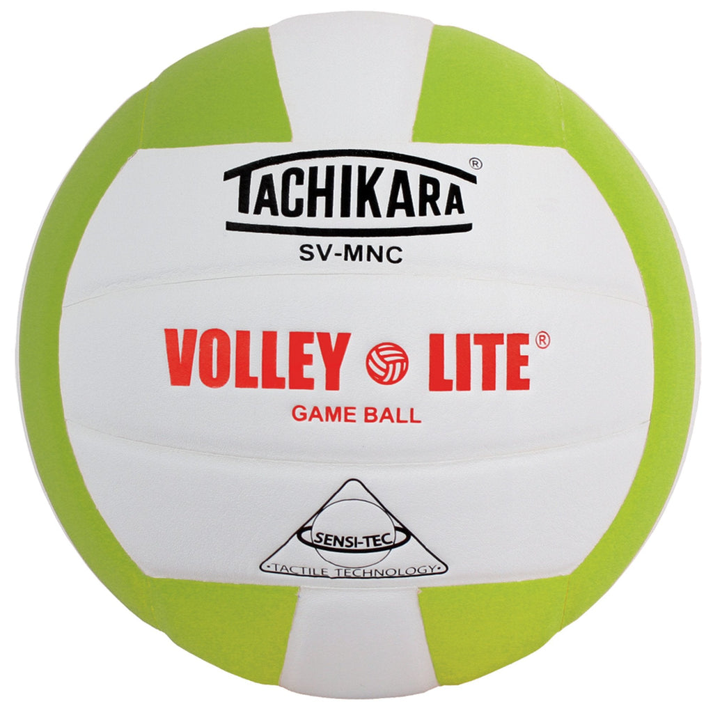 Tachikara Volley-Lite Training Volleyball Lime Green/White - BeesActive Australia