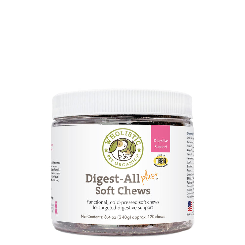 Wholistic Pet Organics:Dog Probiotics and Digestive Enzymes-Probiotic Chews for Dogs Digestive Health,Support Gut Health Immune Supplement Prevents Dog Digestive Problems-Puppy Probiotic Original 120 Count - BeesActive Australia