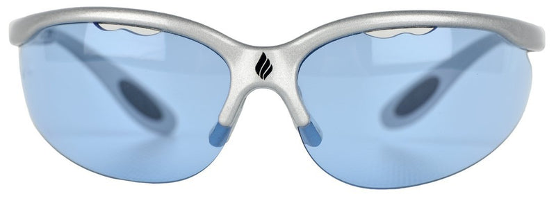 [AUSTRALIA] - Ektelon More Game Air Racquetball Eyewear-Silver/Blue Lenses 