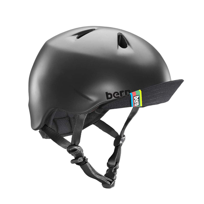 BERN, Kid's Nino Helmet with Flip Visor Matte Black X-Small/Small - BeesActive Australia