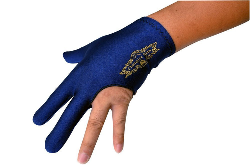 Champion Sport Dark Blue Left Hand Billiards Gloves for Pool Cues - Wear on the Left Hand, Buy Three GET ONE Free 1 Pool Glove - BeesActive Australia