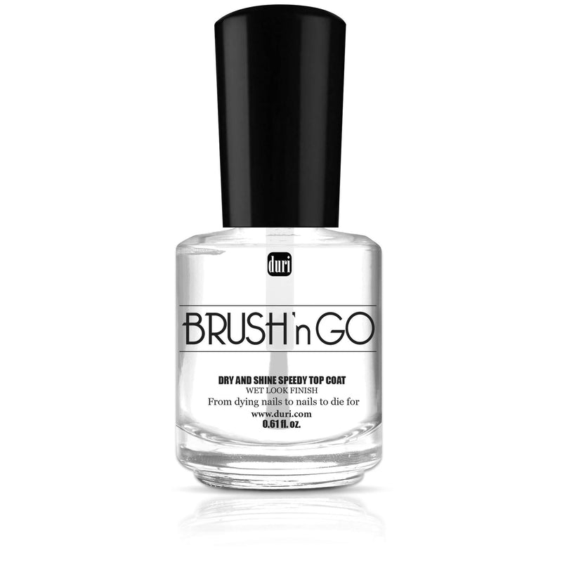 duri Brush’n GO Fast Dry and Shine Speedy Top Coat - Shiny Manicure, Protect Nails from Smudging, Hydrate, Nourish Cuticles, Non Chipping (0.61 fl.oz.) - BeesActive Australia