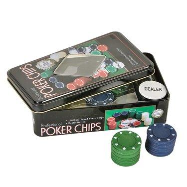 [AUSTRALIA] - Professional Poker Chips with Dealer Chip (Box of 100 chips) 