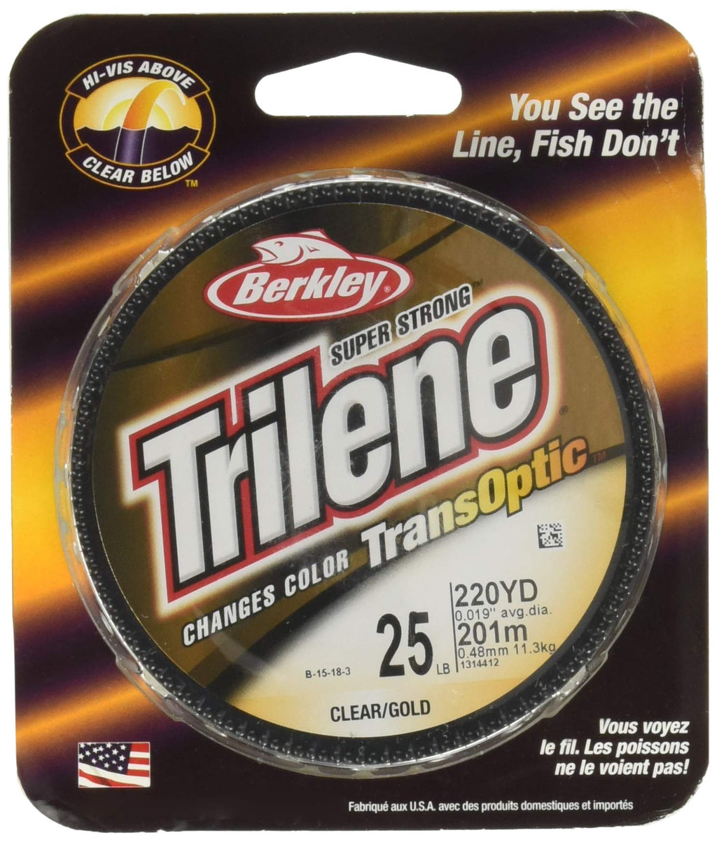 Berkley Trilene TransOptic Monofilament Fishing Line Clear Gold 20 lb Test - BeesActive Australia