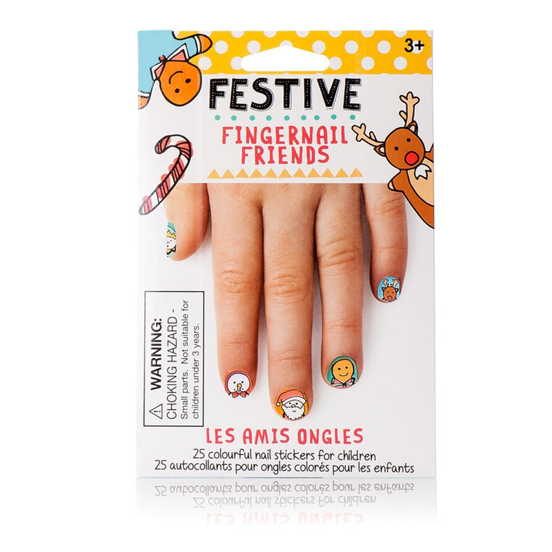 Fingernail Friends Nail Stickers Nail Art for Children, Festive Holiday (50 Stickers) - BeesActive Australia