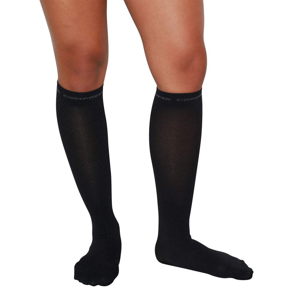 Compression Socks with Copper - Running Compression Socks, Graduated Compression Socks (Medium, Black) - BeesActive Australia