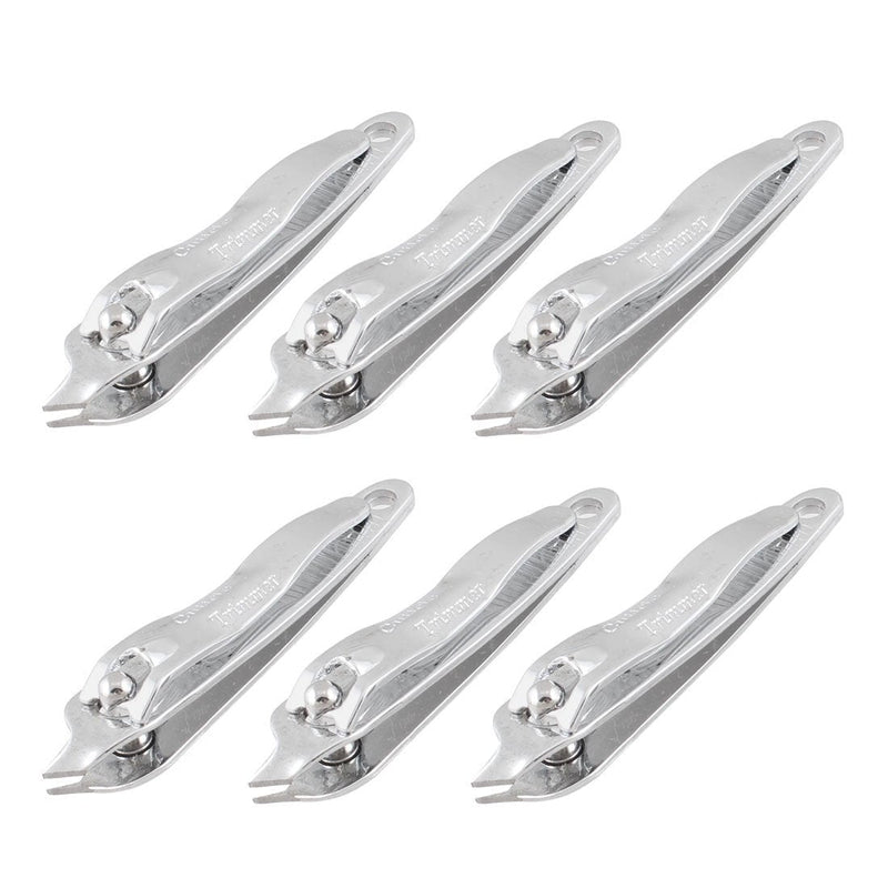 uxcell Metal Slanted Household Tip Manicure Tool Pedicure Nail Clipper Cutter 6 Pcs - BeesActive Australia
