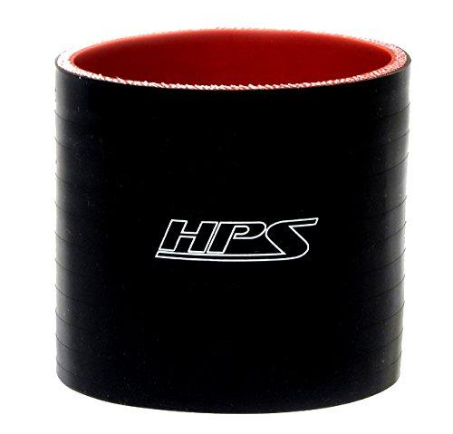 [AUSTRALIA] - HPS HTSC-250-L6-BLK Silicone High Temperature 4-ply Reinforced Straight Coupler Hose, 60 PSI Maximum Pressure, 6" Length, 2.5" ID, Black 