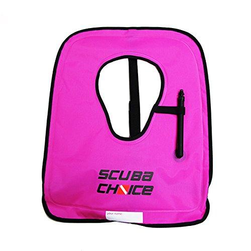 [AUSTRALIA] - Scuba Choice Adult Snorkel Vest with Name Box, Large, Purple/Hot Pink 