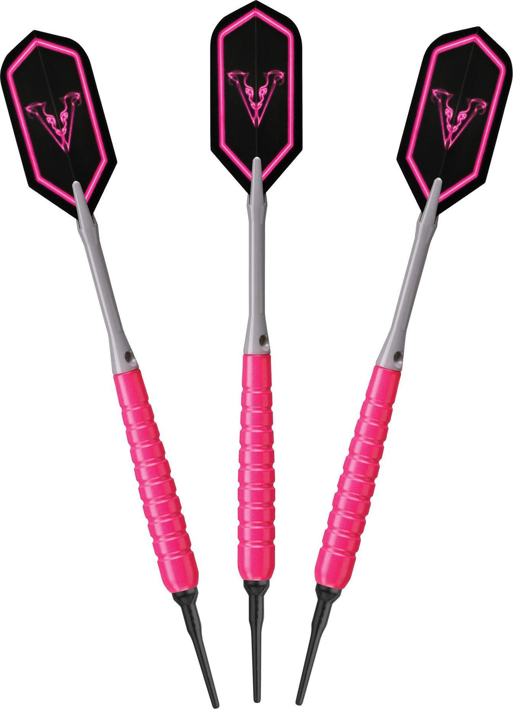 [AUSTRALIA] - Viper V Glo Soft Tip Darts, 18 Grams Pink/Grey 