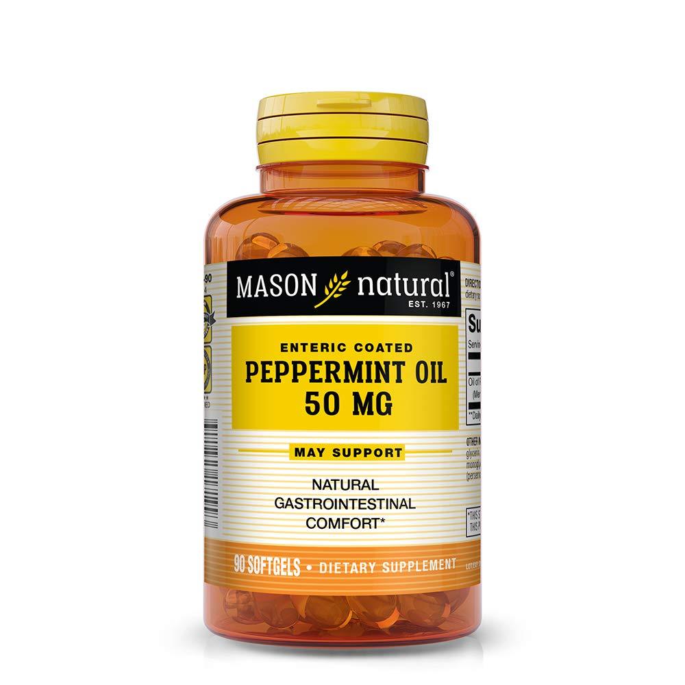Mason Natural Peppermint Oil 50 mg, 90 Softgels - BeesActive Australia