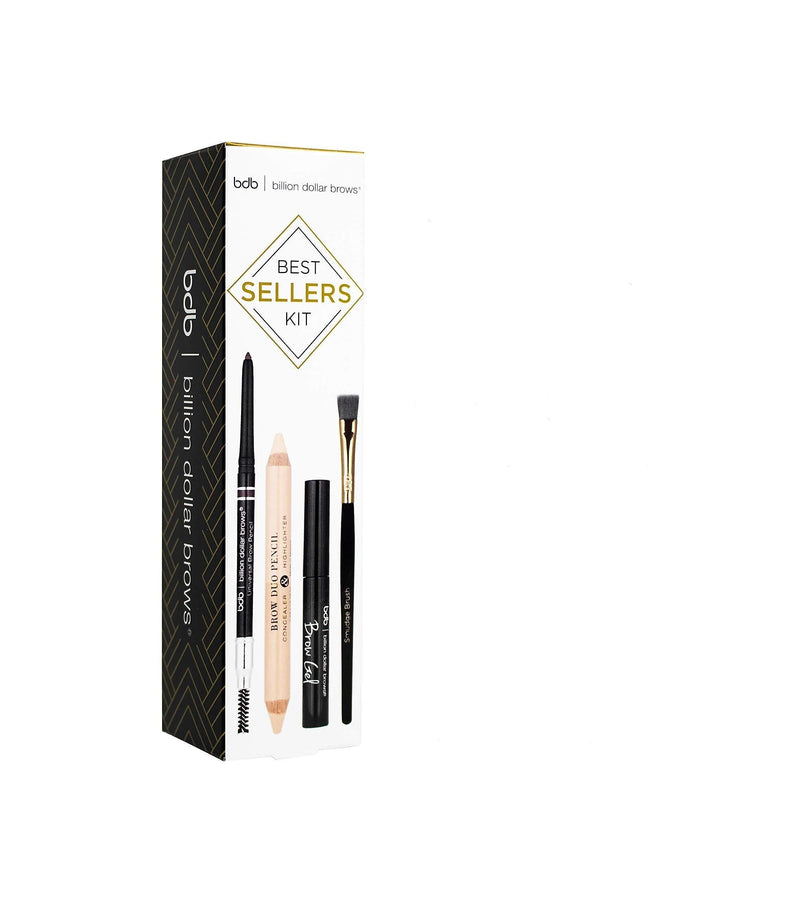 Billion Dollar Brows Best Sellers Kit, Includes Universal Brow Pencil, Brow Duo Pencil, Brow Gel and Smudge Brush for Perfectly Defined Brows - BeesActive Australia